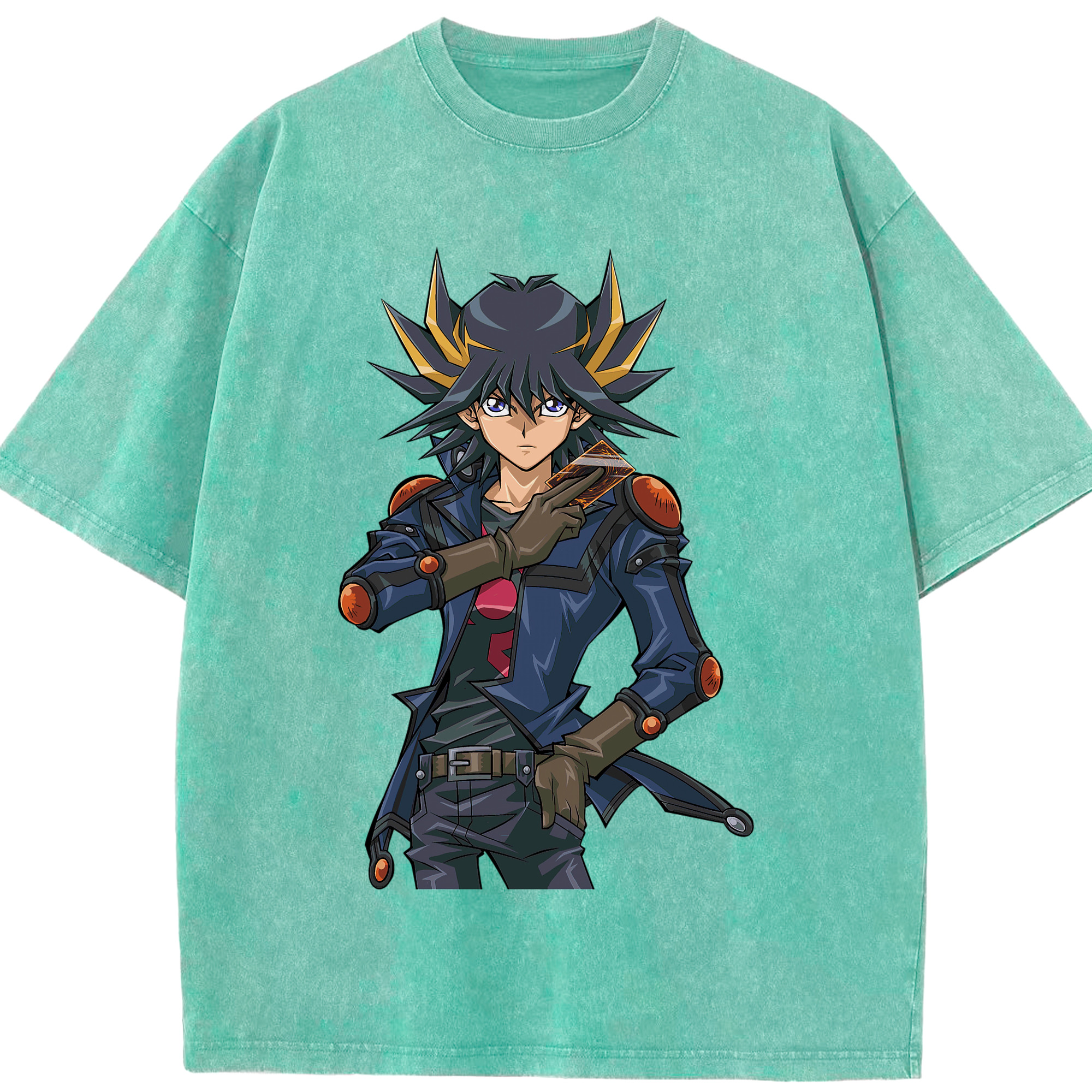 （画像用） 遊☆戯☆王 Yu-Gi-Oh! 綿100% ヴィンテージ風 半袖Tシャツ（フロントプリント）